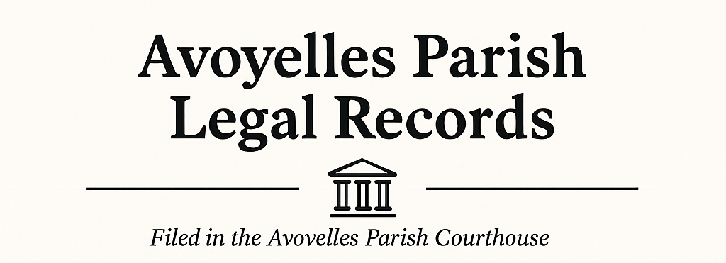 Avoyelles Parish Legal Records