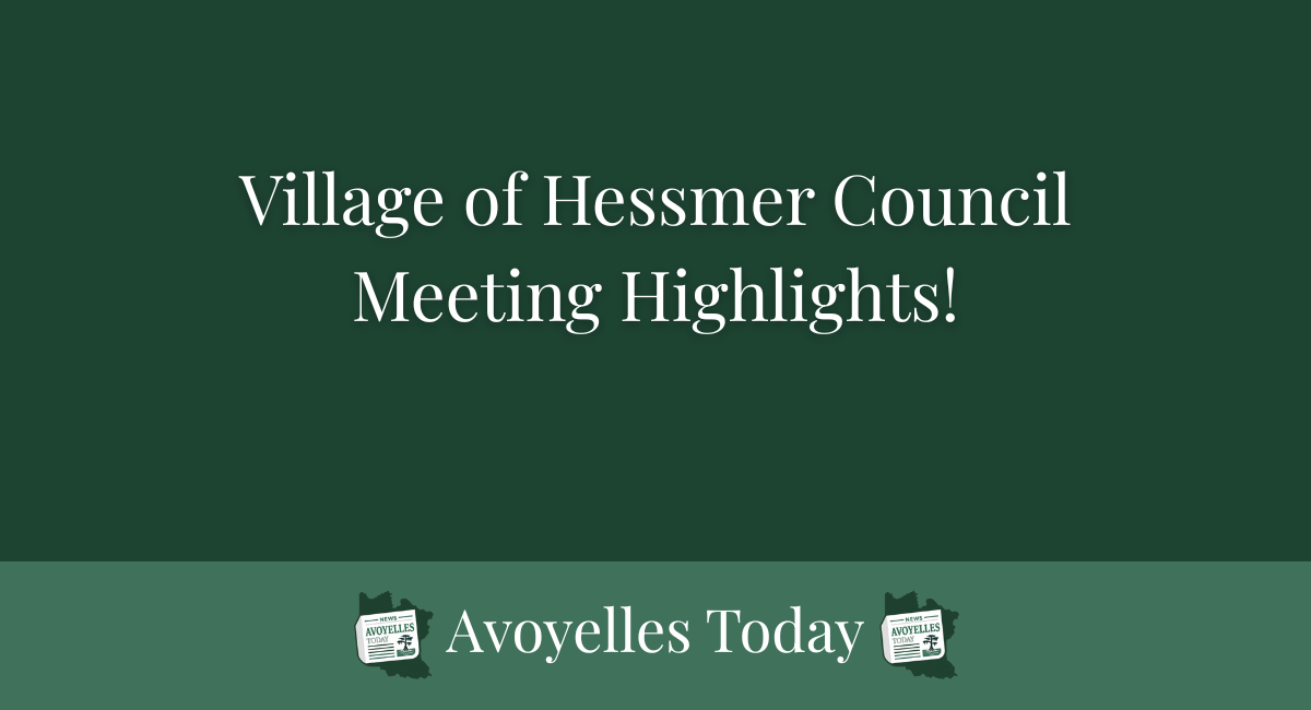 🗣️ Village of Hessmer Council Meeting Highlights! 📅