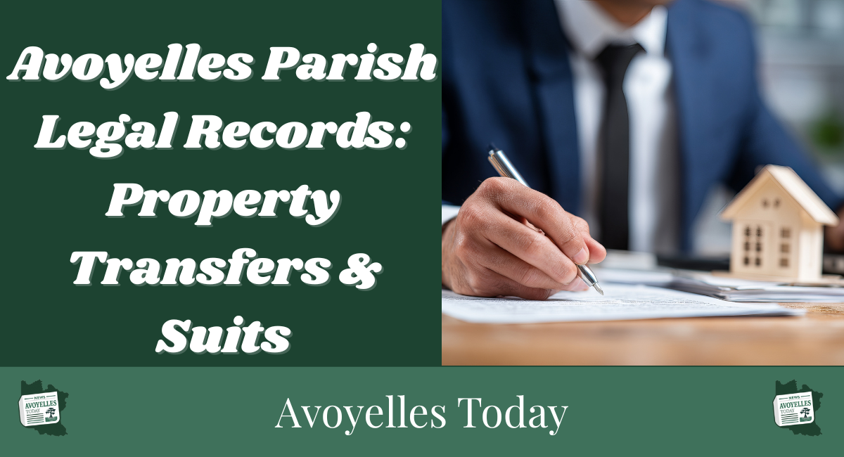 📰 Avoyelles Parish Legal Records: Property Transfers & Suits 📂