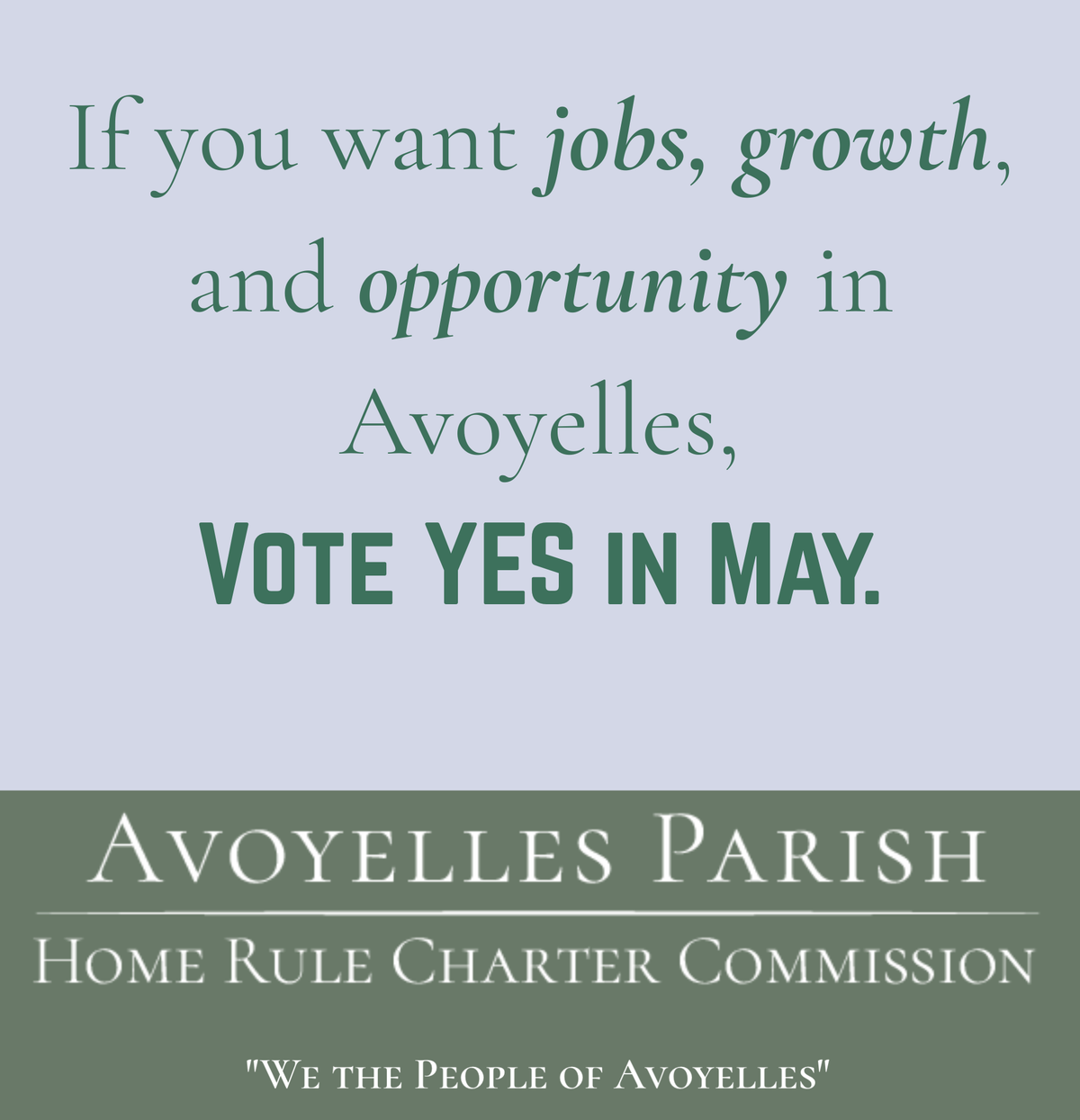 A vote for the Home Rule Charter is a vote for Avoyelles’ economic future