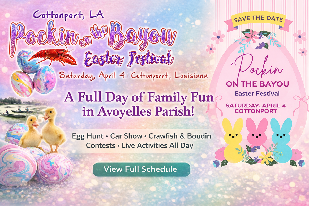 POCKIN’ ON THE BAYOU: It's Almost That Time In Cottonport!!