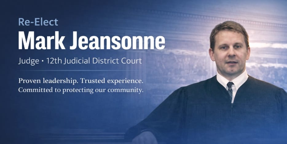 Mark Jeansonne for Judge of Avoyelles Parish: Paid for by the committee to elect Mark Jeansonne