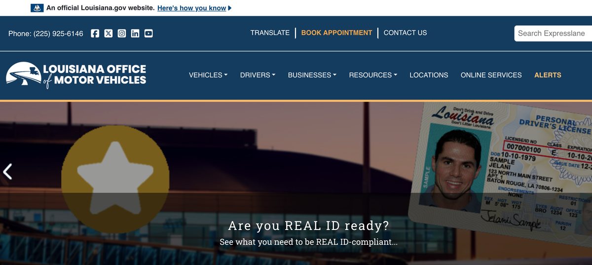 Louisiana OMV Launches New Official Website!