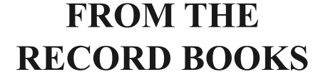 FROM THE RECORD BOOKS.. 80 years ago..  📚