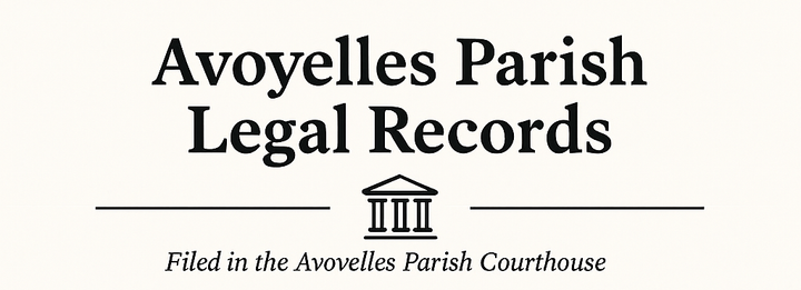 Avoyelles Parish Legal Records