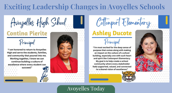 🎉 Exciting Leadership Changes in Avoyelles Schools! 📚