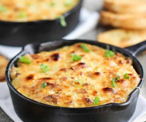 🥦🧀 Decadent Broccoli and Cheese Soup Topped with Crab Au Gratin! 🦀🍲