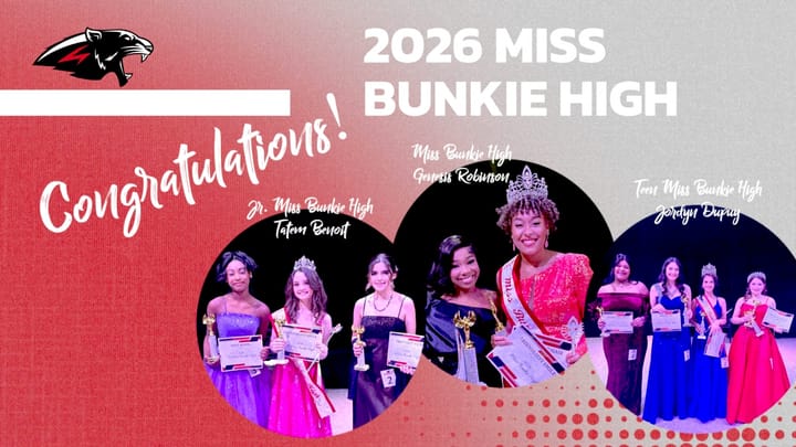 🎉 Miss Bunkie High Pageant 2026: Winners Crowned! 👑