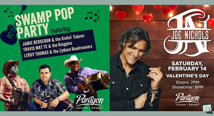 Get Ready for February Concerts at Paragon Casino!