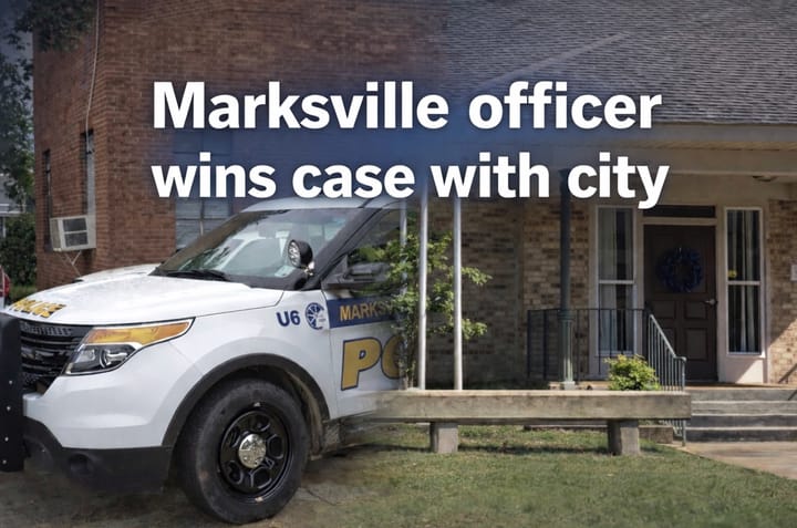 Marksville Officer Wins Court Rulings Ordering Reinstatement; Federal Lawsuit Alleges Retaliation